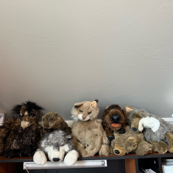 Set of 6 Folkmanis Animal Puppets Toys Stuffed Animals...